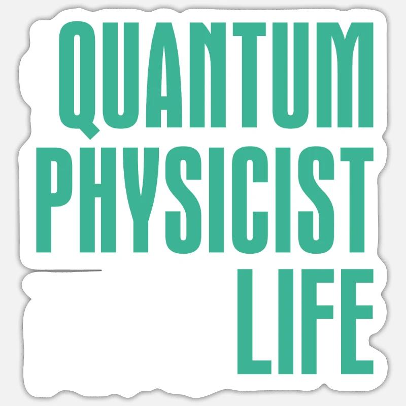 Physics Physique Calculations Quantum Physics - Sticker size S (10 x 10 cm) - white matte