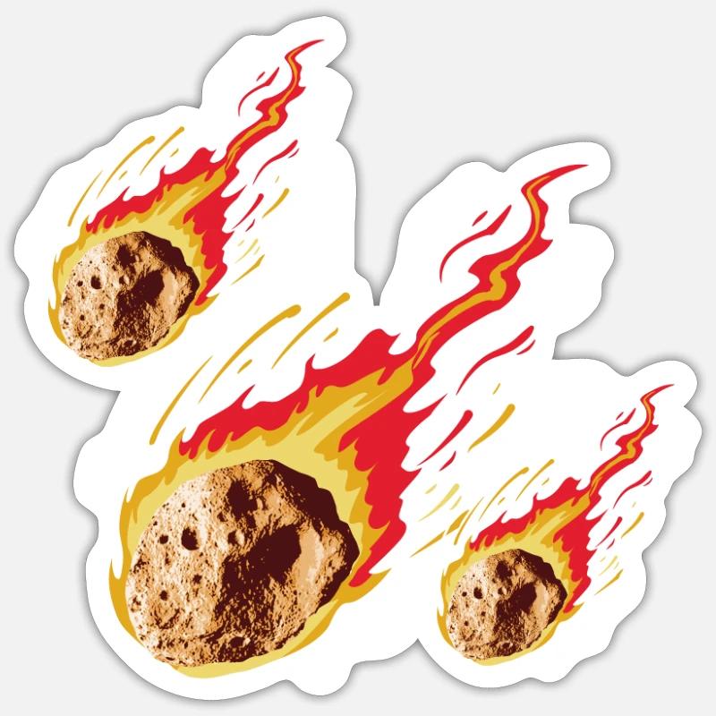 Space Space Astroid Diversion - Sticker size S (10 x 10 cm) - white matte
