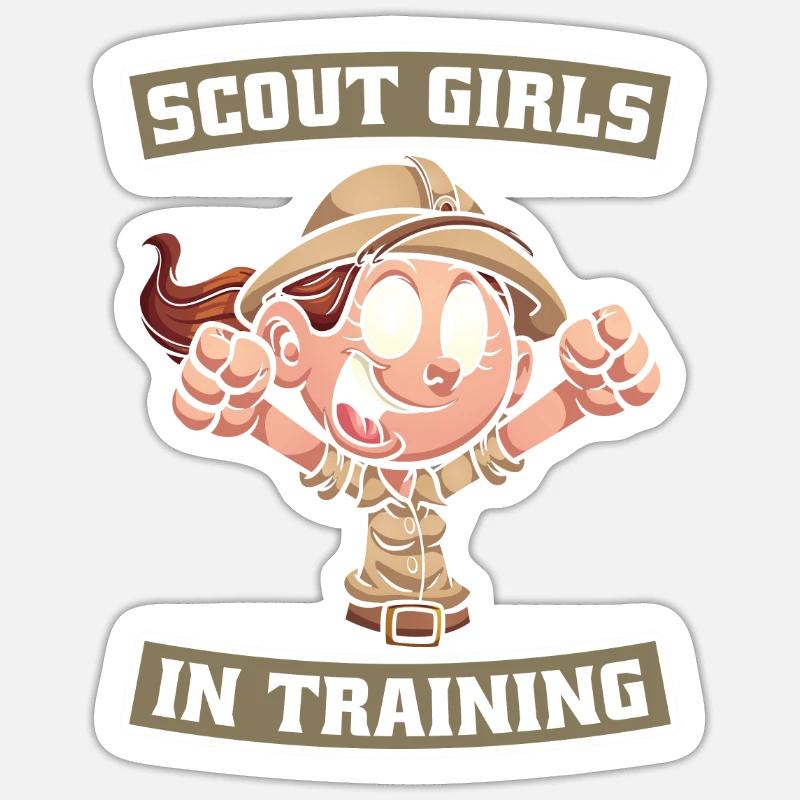 Éclaireur - Sticker taille S (10 x 10 cm) - blanc mat