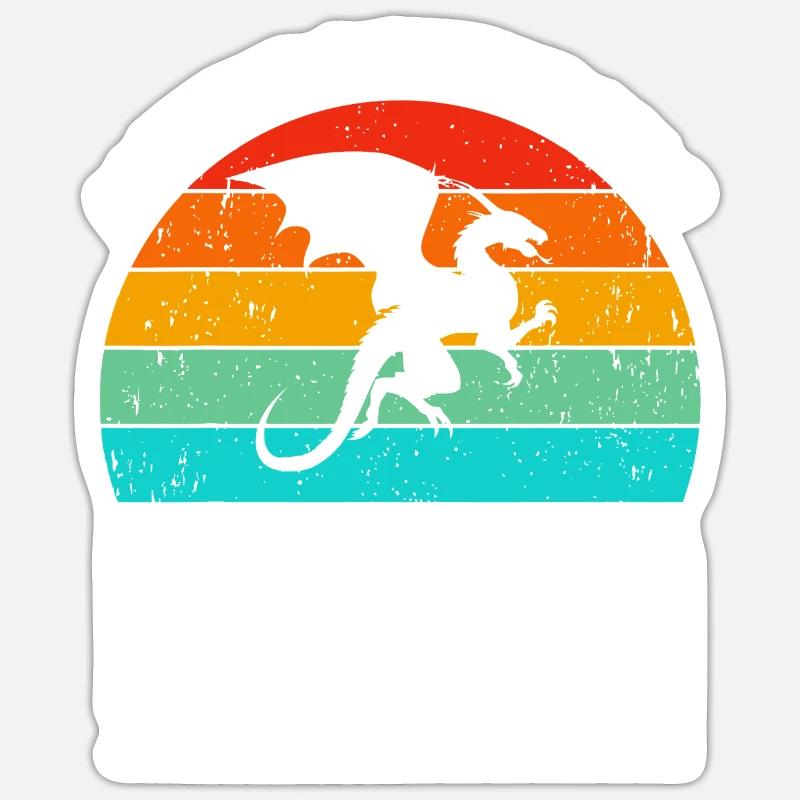 Sei immer du selbst, es sei denn, du kannst ein Drache sein Sticker Größe S (10 x 10 cm)