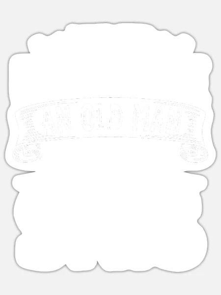 Lustiges Ski Zitat Für Männer Und Opa - Sticker Größe S (10 x 10 cm) - Mattweiß