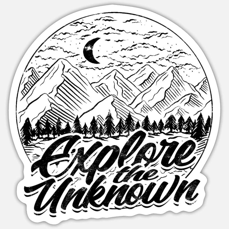 Explore the Unknown - Road Trip Sticker size S (10 x 10 cm)
