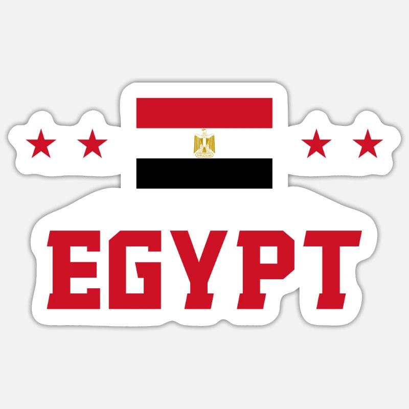 Égypte - Sticker taille S (10 x 10 cm) - blanc mat