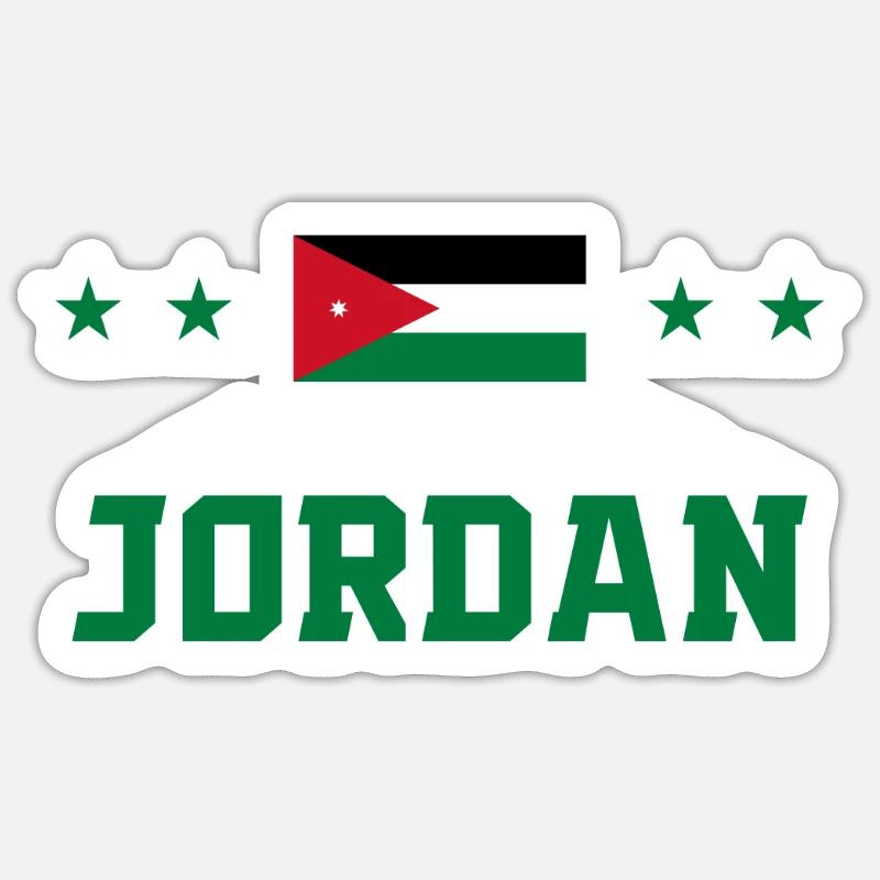 Jordan - Sticker size S (10 x 10 cm) - white matte
