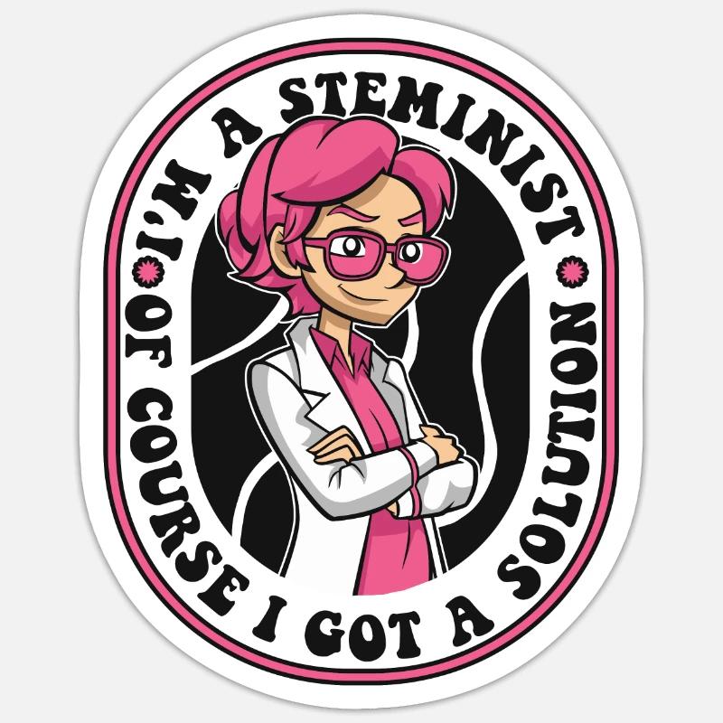 Of Course I Got A Solution Scientist STEM Sticker size S (10 x 10 cm)