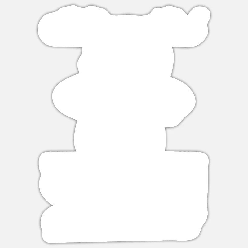 Physik Phyiker Introvertierte Quantenphysik - Sticker Größe S (10 x 10 cm) - Mattweiß