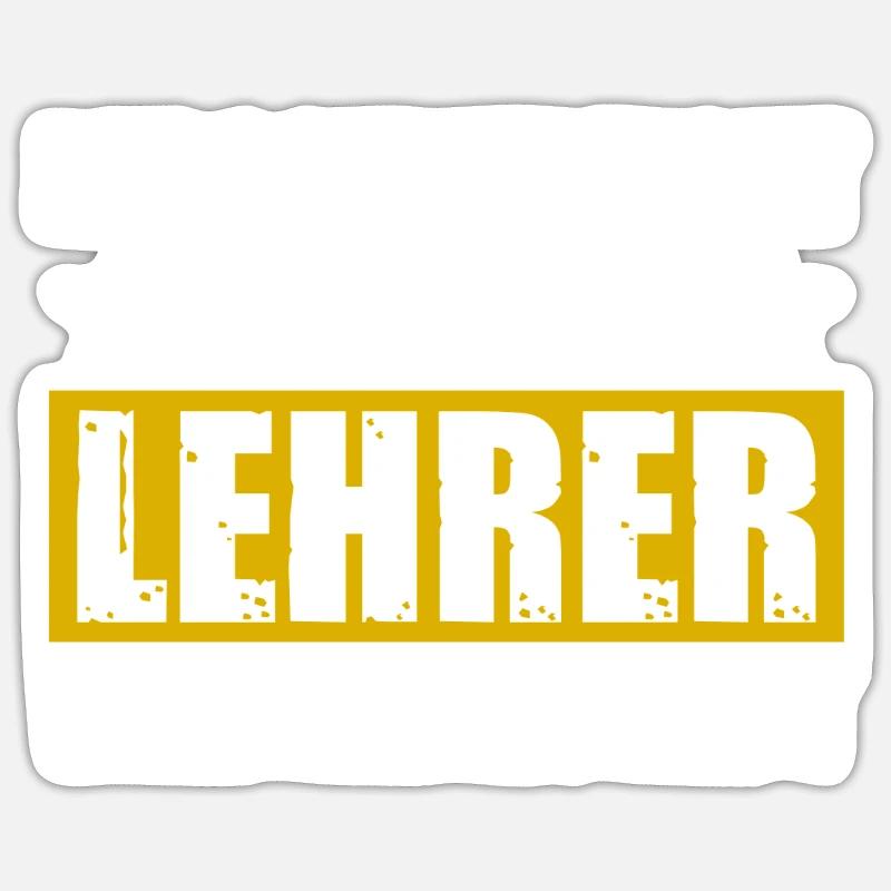 Wir reden laut Bester Lehrer Lehrerin Mathelehrer - Sticker Größe S (10 x 10 cm) - Mattweiß