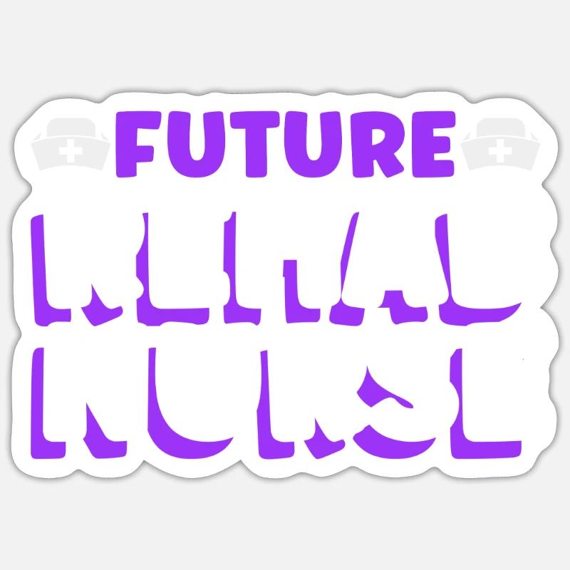 Infirmière en réadaptation future Sticker taille S (10 x 10 cm)