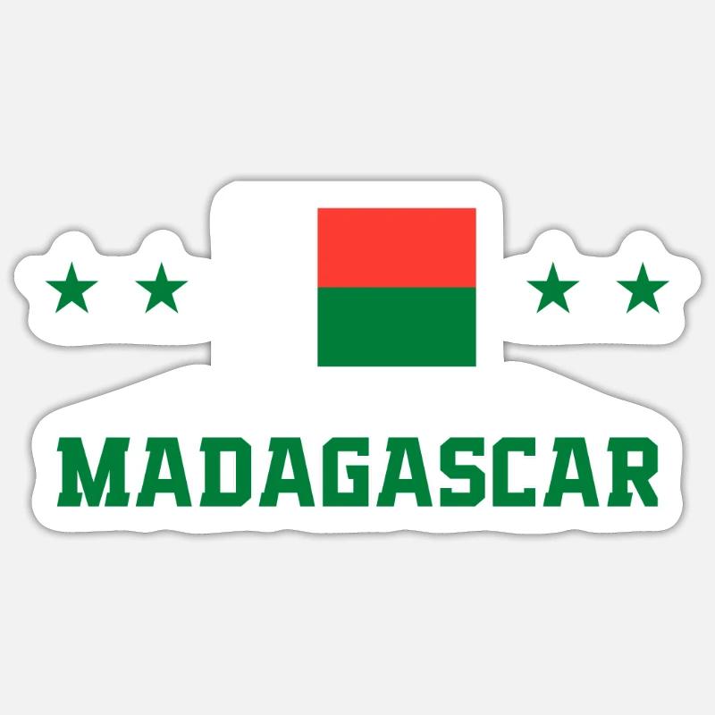 Madagascar - Sticker size S (10 x 10 cm) - white matte