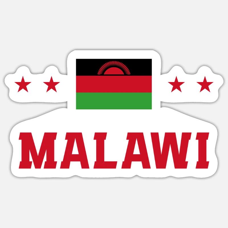 Malawi - Sticker size S (10 x 10 cm) - white matte