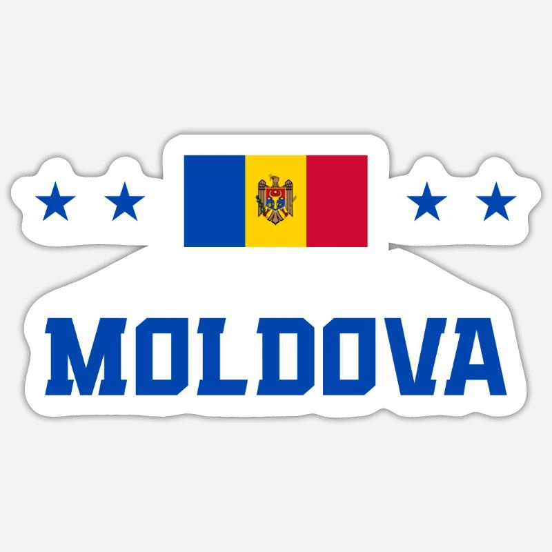 Moldova - Sticker size S (10 x 10 cm) - white matte