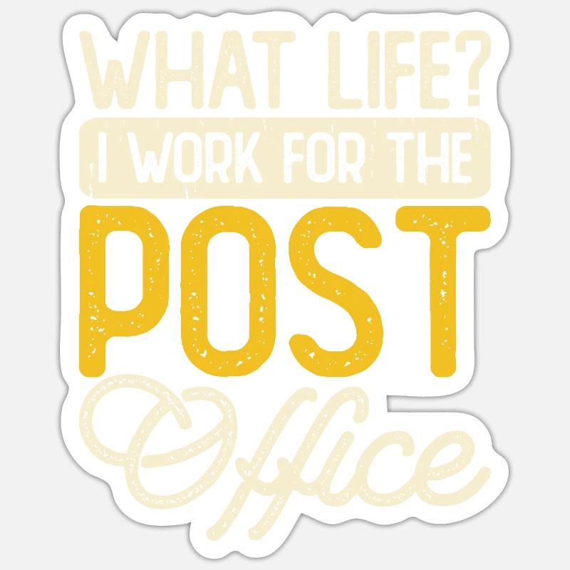 Postman Postman - Sticker size S (10 x 10 cm) - white matte