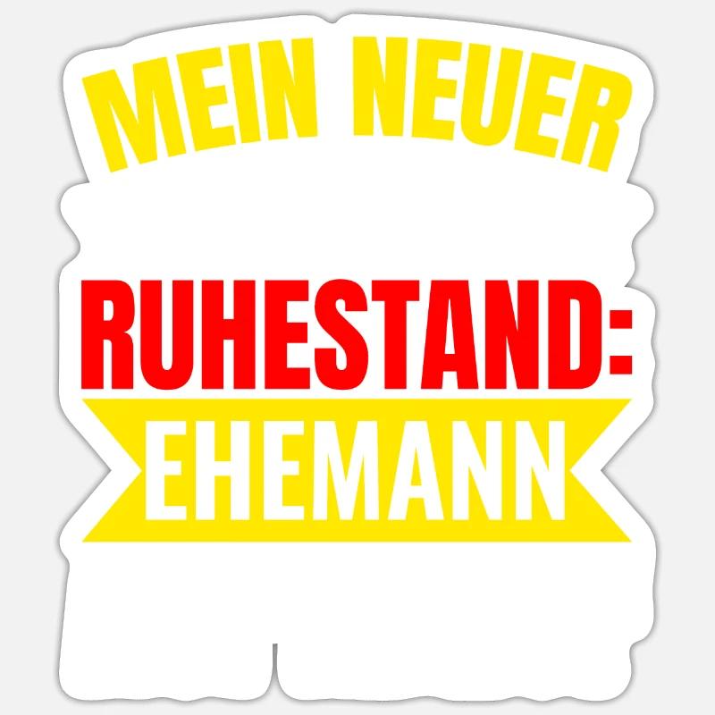 Witzige Sprüche Ehemann Auf Abruf Sticker Größe S (10 x 10 cm)
