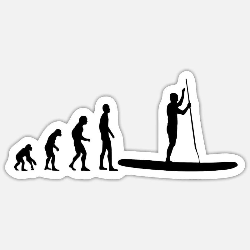 Stand Up Paddle Evolution Sticker Größe S (10 x 10 cm)