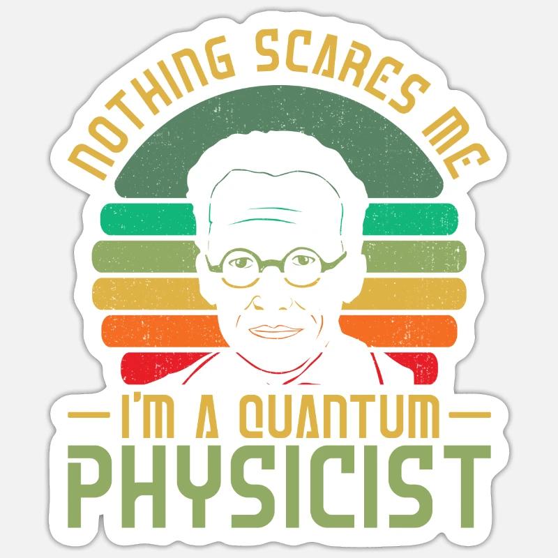 Physics Phyker Creepy Quantum Physics Sticker size S (10 x 10 cm)