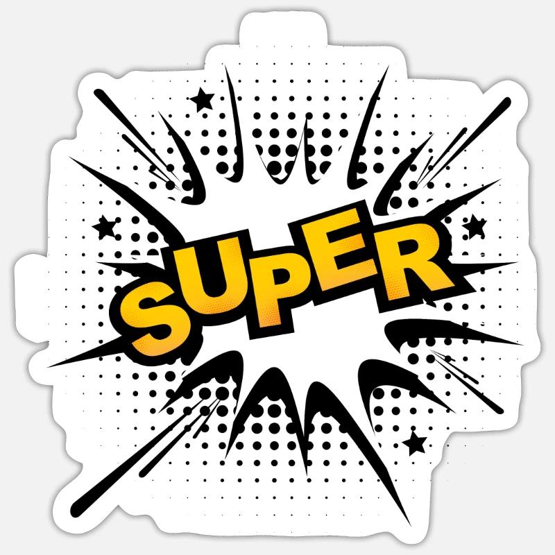 Superheld Sticker Größe S (10 x 10 cm)