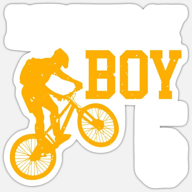 5e anniversaire Bicycle Kids - Sticker taille S (10 x 10 cm) - blanc mat