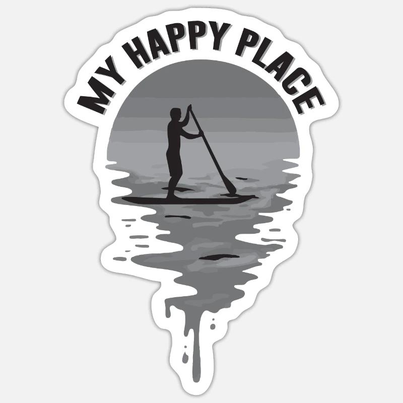 SUP - Sticker Größe S (10 x 10 cm) - Mattweiß