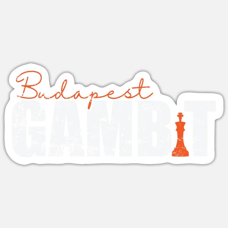 Budapester Gambit Sticker Größe S (10 x 10 cm)