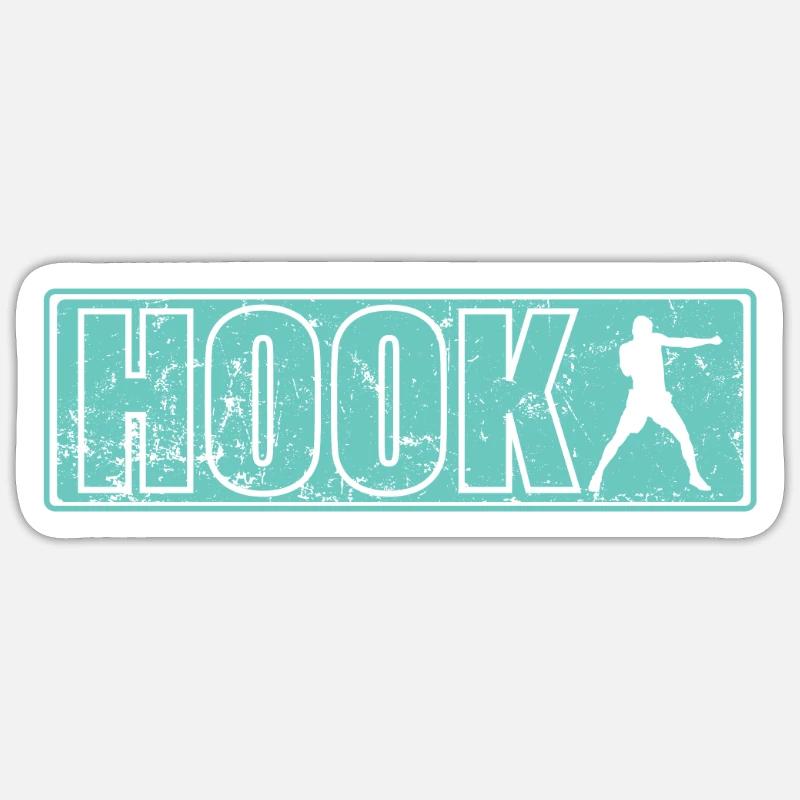 Hook Punch Boxes - Sticker size S (10 x 10 cm) - white matte
