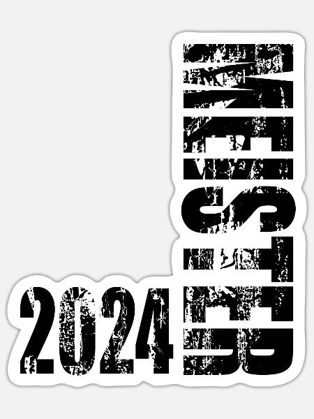 Meister 2024 Aufstiegstrikot Vintage - Sticker Größe S (10 x 10 cm) - Mattweiß