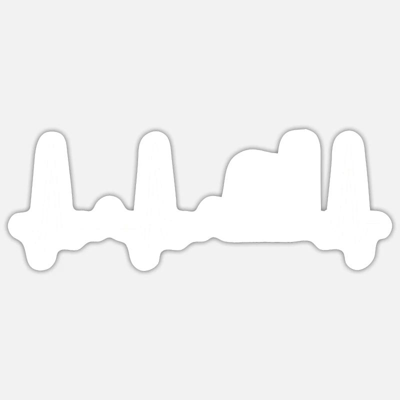 Esel Eselchen Maultier Muli - Sticker Größe S (10 x 10 cm) - Mattweiß