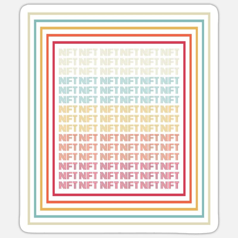 NFT - Sticker taille S (10 x 10 cm) - blanc mat