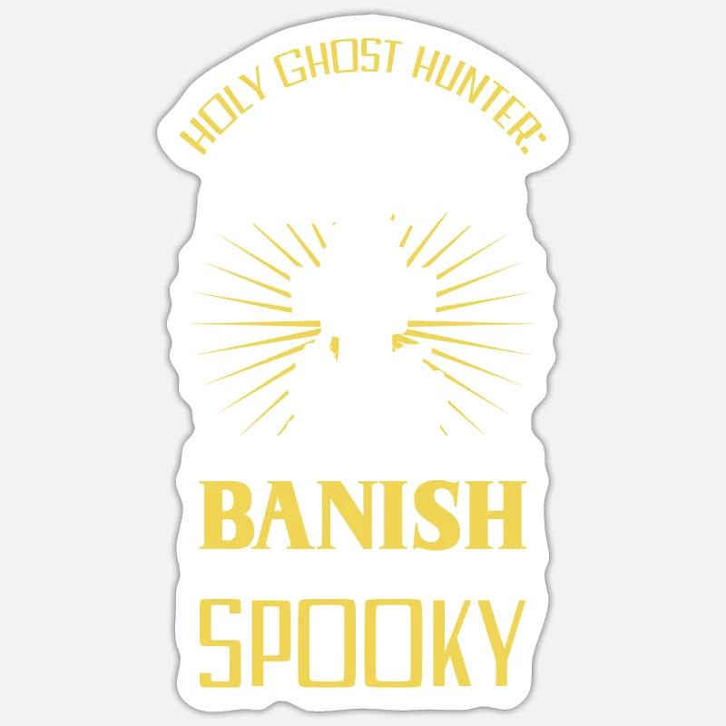 Chasseur du Saint- - Sticker taille S (10 x 10 cm) - blanc mat