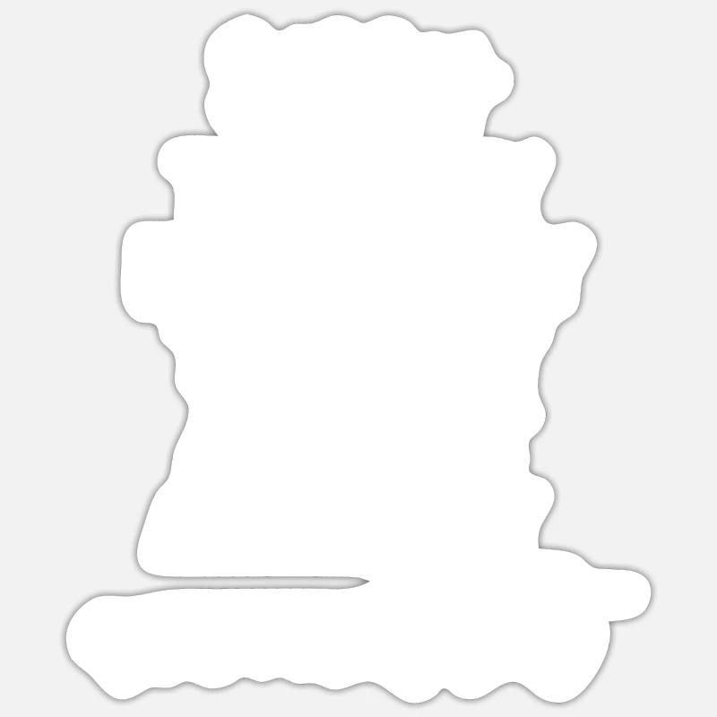 Comptable Conseiller fiscal Lustig - Sticker taille S (10 x 10 cm) - blanc mat