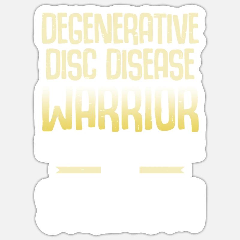 Ddd-bewusstseinsmonat Degenerative - Sticker Größe S (10 x 10 cm) - Mattweiß