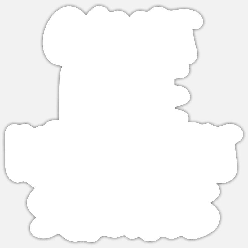 Impossible de vivre sans squats Sticker taille S (10 x 10 cm)