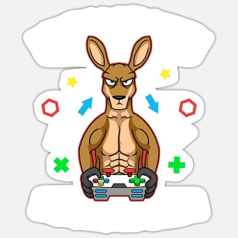 Controller Videospiel Zocker Gamer Computerspiel - Sticker Größe S (10 x 10 cm) - Mattweiß