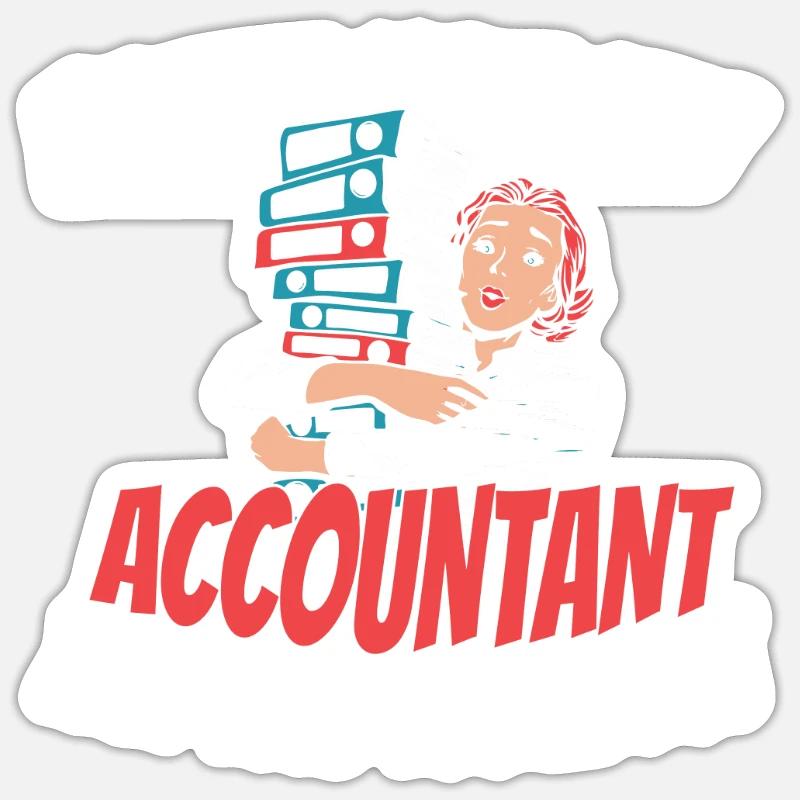 Comptable Conseiller fiscal Witzig - Sticker taille S (10 x 10 cm) - blanc mat