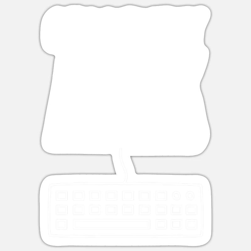 Actuellement Afk 2 - Sticker taille S (10 x 10 cm) - blanc mat