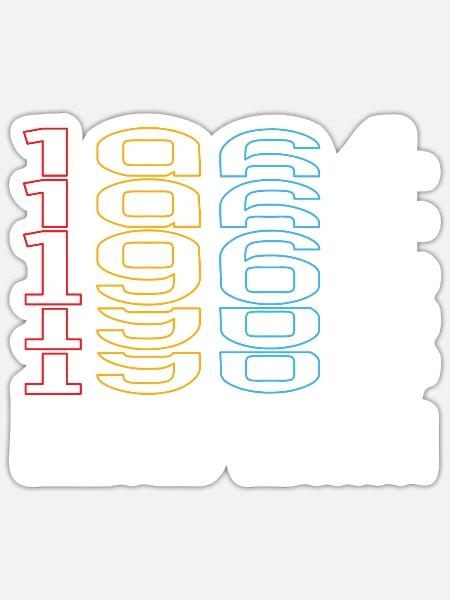 Limited Edition 1964 Geburtstag 1964 Vintage Retro - Sticker Größe S (10 x 10 cm) - Mattweiß