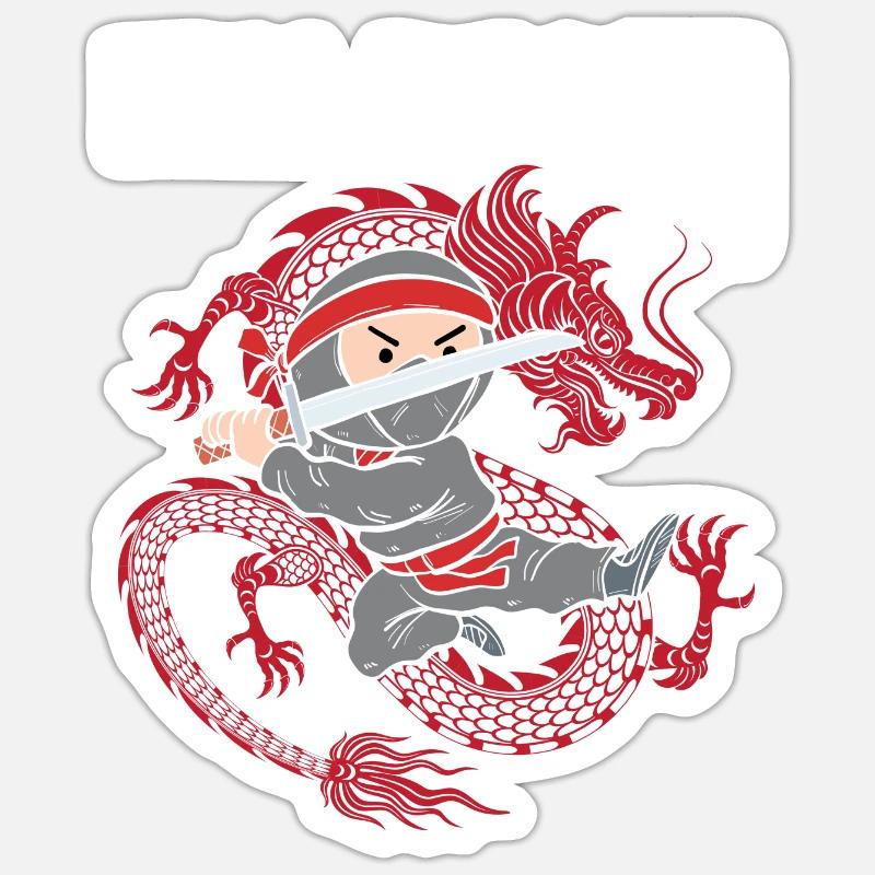 Attention j’ai neuf ans - Sticker taille S (10 x 10 cm) - blanc mat
