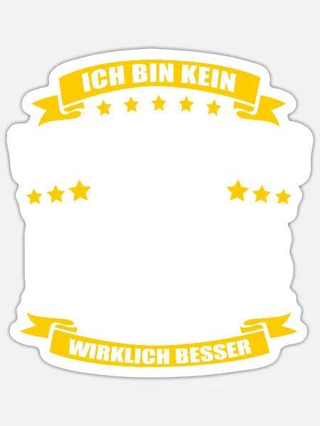 Name Nicklas Vorname Klugscheisser Namenstag - Sticker Größe S (10 x 10 cm) - Mattweiß