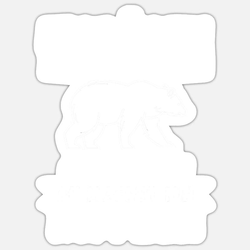 Eisbär Eisbären - Sticker Größe S (10 x 10 cm) - Mattweiß