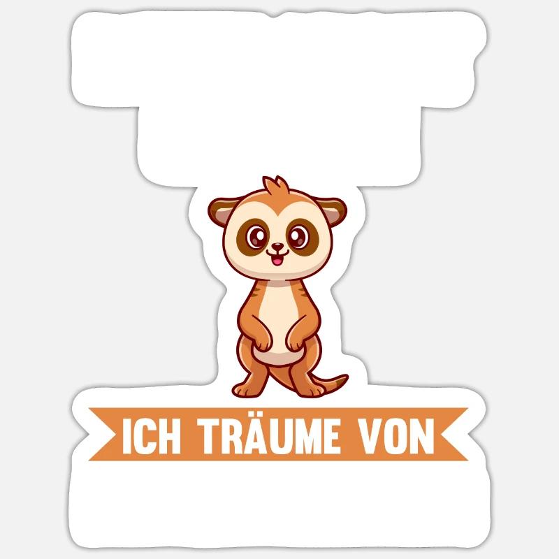 Erdmännchen Sticker Größe S (10 x 10 cm)