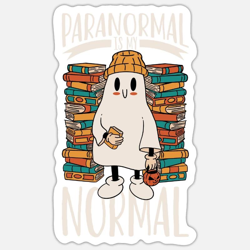 Paranormal is my normal - ghostbusters - Sticker size S (10 x 10 cm) - white matte