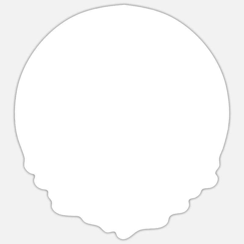 Circle and reflection - Astronomy - - Sticker size S (10 x 10 cm) - white matte