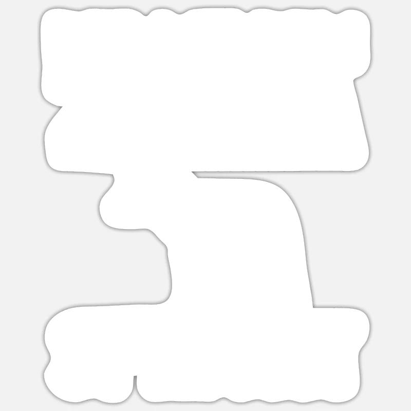 Zebra - Sticker Größe S (10 x 10 cm) - Mattweiß