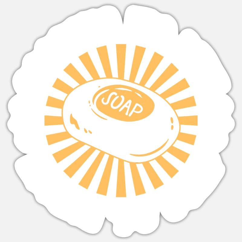soap soap making soap maker soap boiler Sticker size S (10 x 10 cm)