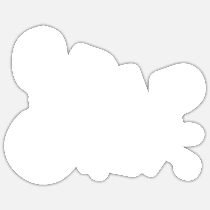 Crap Rollstuhlfahrer Rollstuhl - Sticker Größe S (10 x 10 cm) - Mattweiß