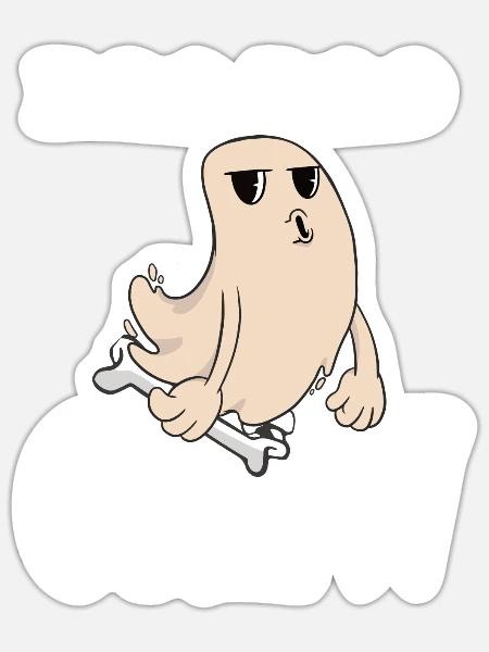 Ghost Boo Boo Crew - Sticker Größe S (10 x 10 cm) - Mattweiß