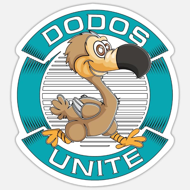 Dodo Bird Dodos Unite Flightless Extinct Birds Sticker size S (10 x 10 cm)