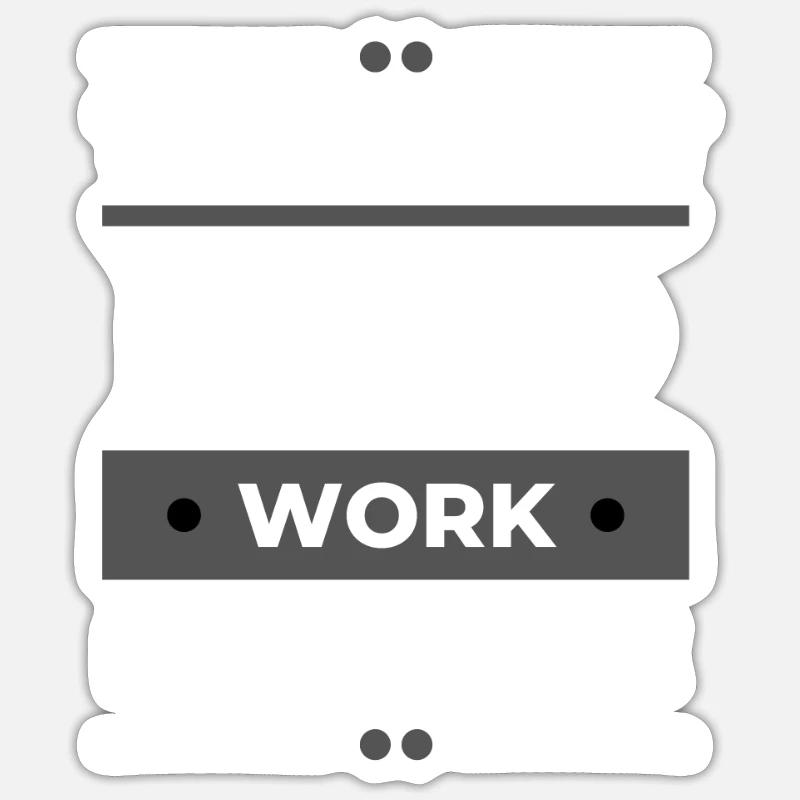 Blue Collar Worker - Sådan ser hårdt arbejde ud - Sticker størrelse S (10 x 10 cm) - mat hvid