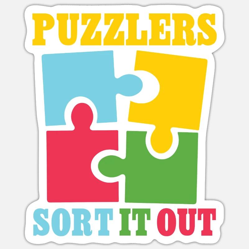Puzzlers sort it out Sticker Größe S (10 x 10 cm)