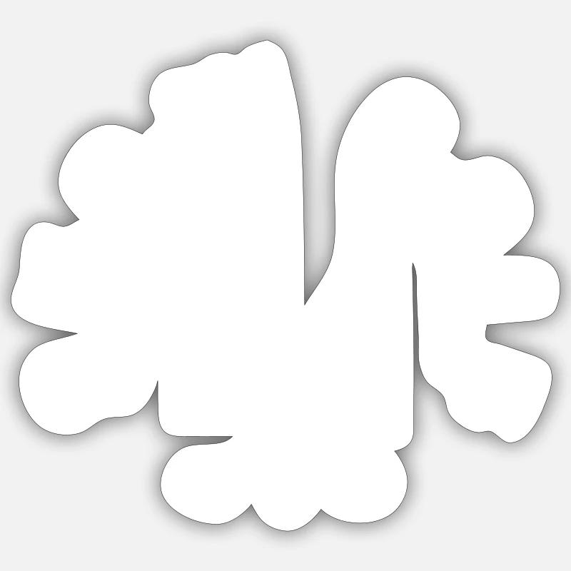 Snow Golf Chest Pockets Design Sticker size S (10 x 10 cm)