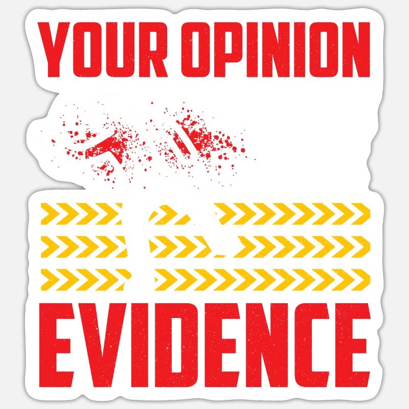 Funny Forensic Scientist Science Sticker size S (10 x 10 cm)